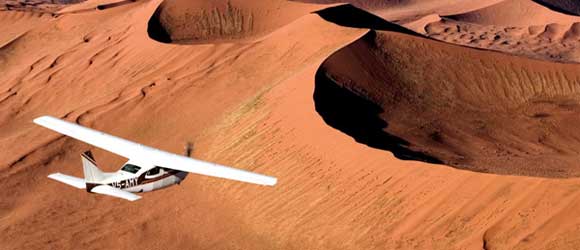 Scenic flight over the Namiba Desert