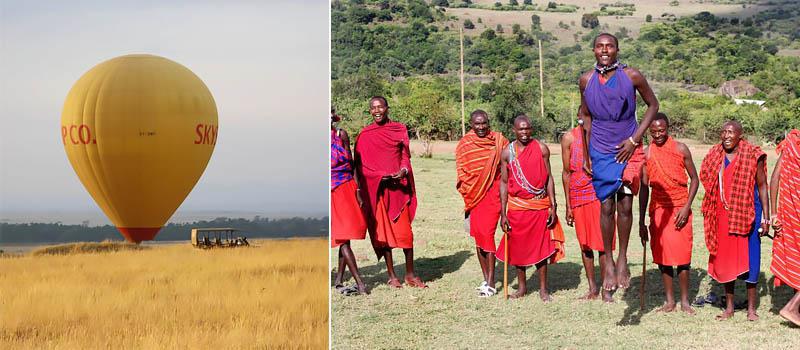Balloon safari and meeting the Maasai in Kenya