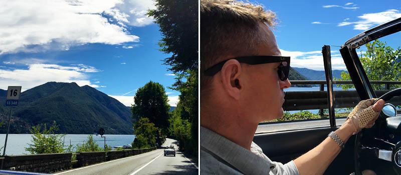 Driving in Lake Como