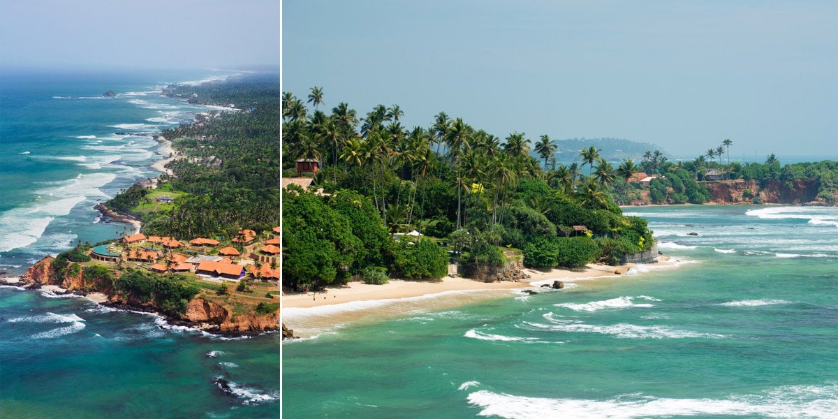 The beautiful south shore of Sri Lanka