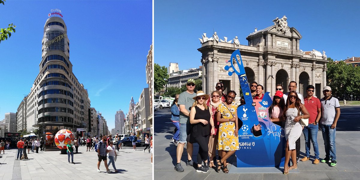 Madrid getting ready to host the Champions League final