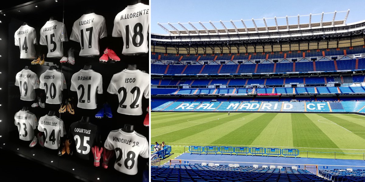 Tour of the Real Madrid Santiago Bernabeu Stadium