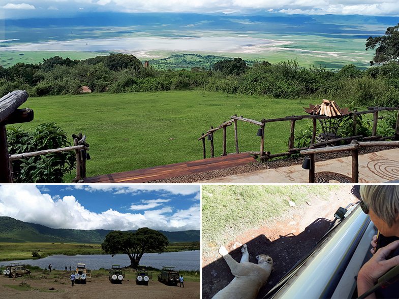 On safari in Ngorongoro Crater