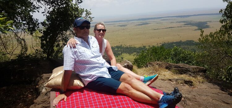 Charlotte’s engagement in the Maasai Mara’s Angama Mara
